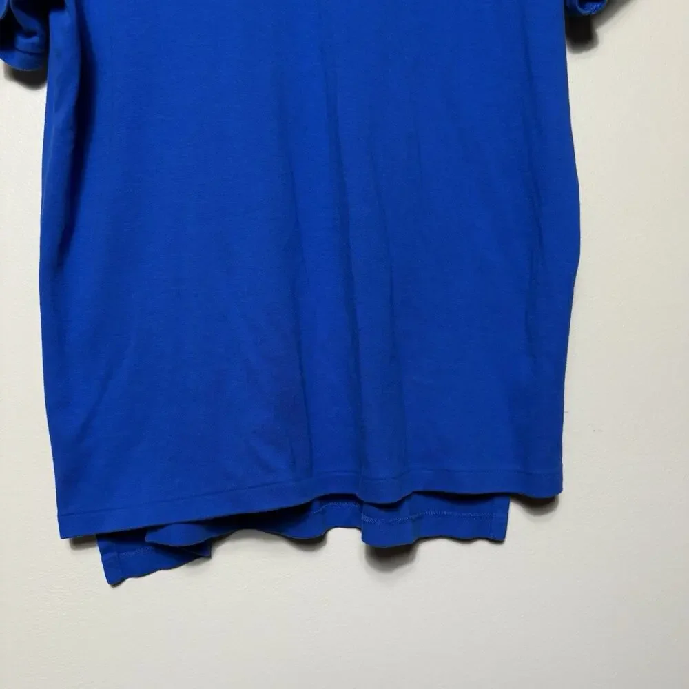 Polo Ralph Lauren Mens Shirt Short Sleeve Polo Blue Preppy Custom Fit XL
